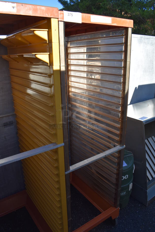 Metal and Poly Commercial Pan Transport Rack on Commercial Casters. 21x29x68 - Image 3 of 5