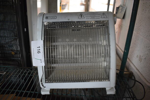 Utilitech White Metal Heater. 13x7x13