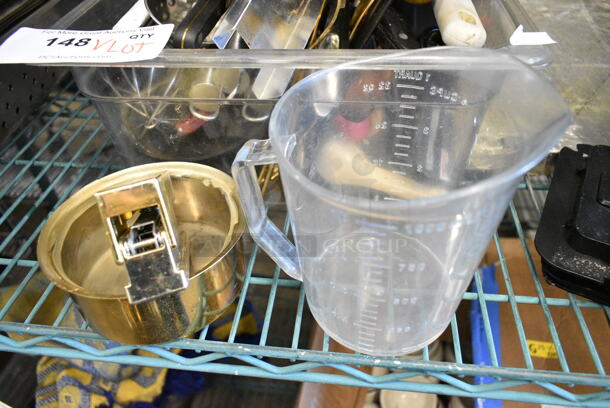 ALL ONE MONEY! Lot of Various Items Including Utensils and Metal Cups - Image 2 of 10
