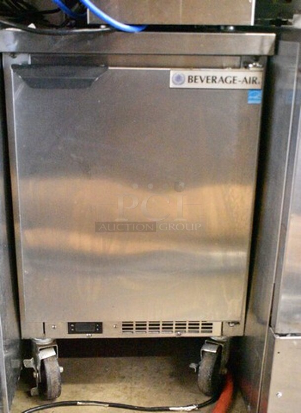 Beverage Air WTF20HC Stainless Steel Commercial Single Door Undercounter Freezer on Commercial Casters. 115 Volts, 1 Phase. Tested and Powers On But Does Not Get Cold - Image 1 of 6