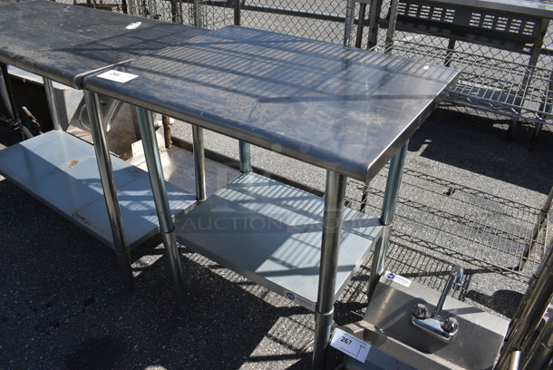 Stainless Steel Commercial Table w/ Metal Under Shelf. 30x24x35 - Image 2 of 4