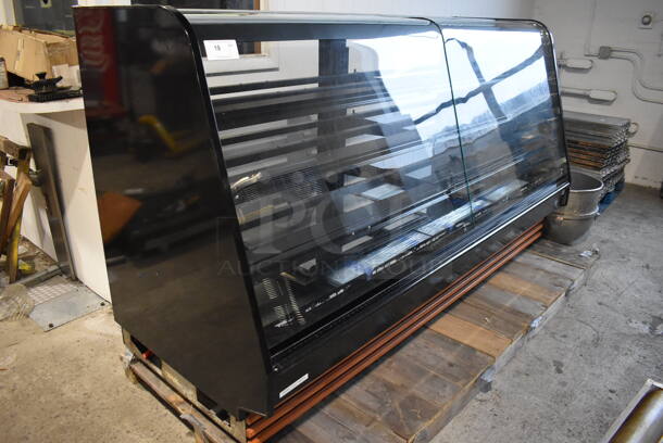 Barker Metal Commercial Floor Style Deli Display Case Merchandiser. 98x37x53.5. Cannot Test - Unit Was Previously Hardwired