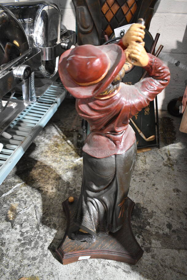 Golfing Woman Statue - Image 3 of 4
