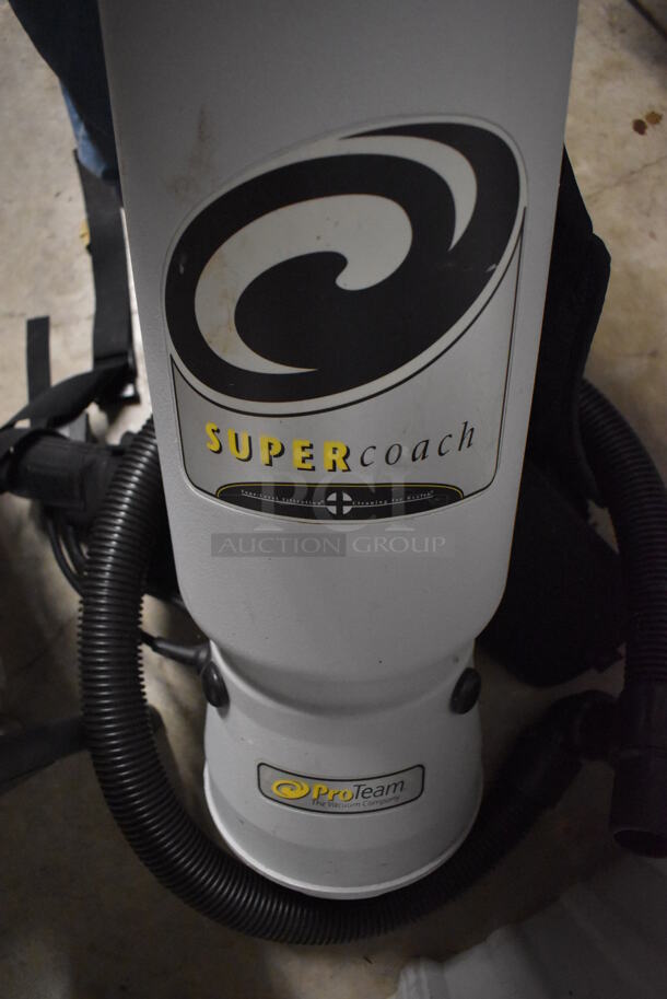 ProTeam SCM-1282 Commercial Backpack Vacuum Machine. 120 Volts, 1 Phase. 10x25x55. Tested and Working! - Image 4 of 5