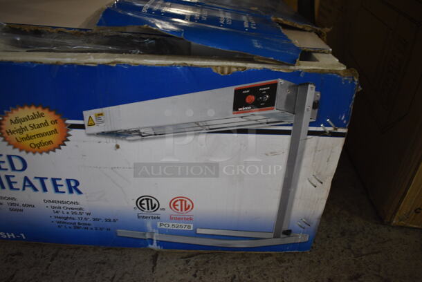 BRAND NEW IN BOX! Winco Metal Electric Infrared Strip Heater. 120 Volts, 1 Phase. 24x8x20 