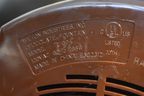 BRAND NEW SCRATCH AND DENT! Wilton TL-094 Chocolate Pro Metal Countertop Chocolate Fountain. - Image 8 of 9