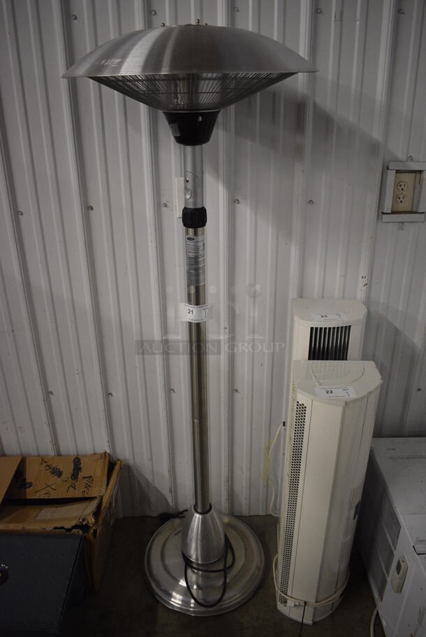 Hiland Model HIL-6084SH-T Stainless Steel Adjustable Infrared Heater. 120 Volts, 1 Phase. 25x25x69 - Image 1 of 5