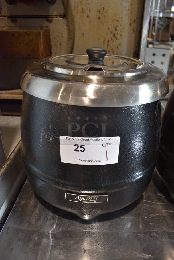 Avantco Model 177S30 Metal Commercial Countertop Soup Kettle Food Warmer. 120 Volts, 1 Phase. 13x13x14. Tested and Working!