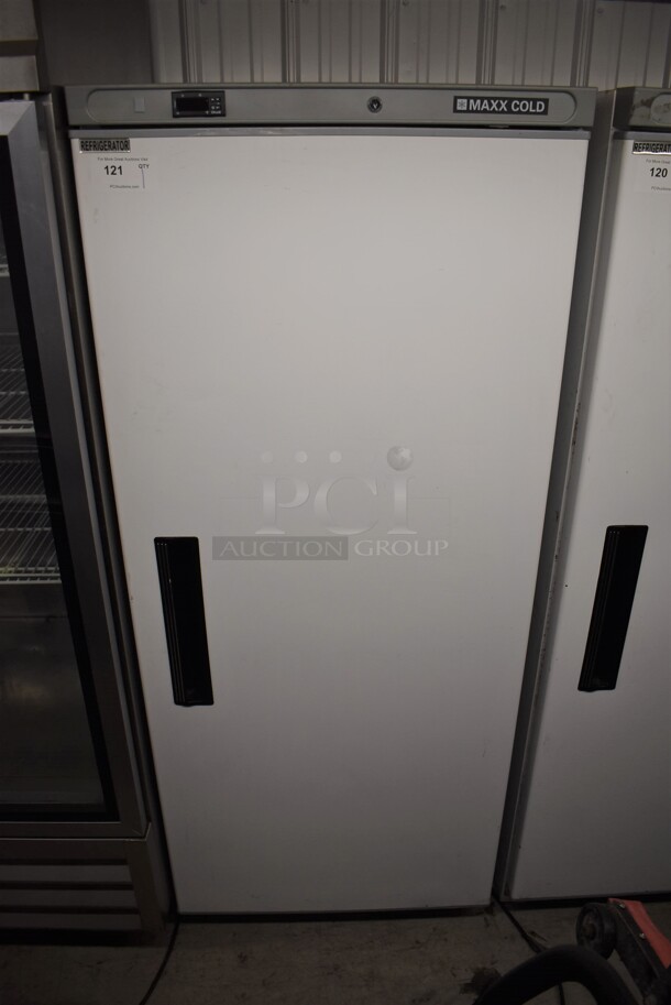 Maxx Cold MXX-23R Metal Commercial Single Door Reach In Cooler. 115 Volts, 1 Phase. 30x30x74. Tested and Working!