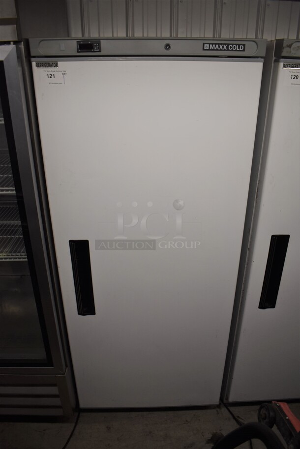 Maxx Cold MXX-23R Metal Commercial Single Door Reach In Cooler. 115 Volts, 1 Phase. 30x30x74. Tested and Working! - Image 1 of 7