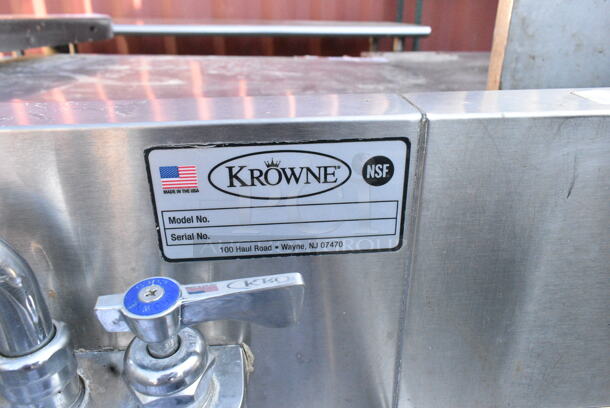 Krowne Stainless Steel Ice Bin w/ 2 Single Bay Sinks and Speedwell.  - Image 7 of 8