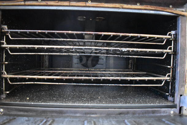 Vulcan Snorkel Stainless Steel Commercial Natural Gas Powered 10 Burner Range w/ 2 Convection Ovens, Over Shelf and Back Splash on Commercial Casters. 60x32x60 - Image 8 of 8