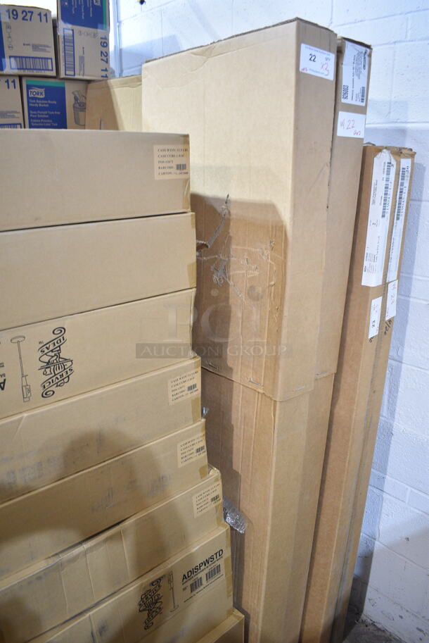 3 BRAND NEW IN BOX! Carlisle 926003 Adjustable Single-Sided 60" Sneeze Guard. 3 Times Your Bid! - Image 2 of 3