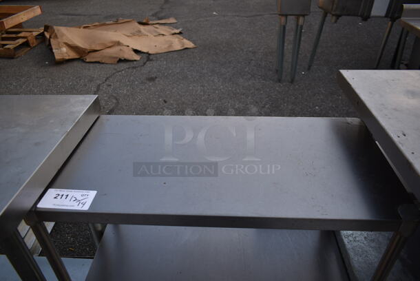 Stainless Steel Commercial Table w/ Metal Under Shelf. - Image 2 of 4