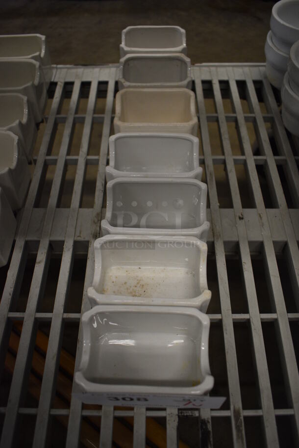 7 Various White Ceramic Sugar Caddies. Includes 4x2.5x2.5. 7 Times Your Bid! - Image 3 of 3