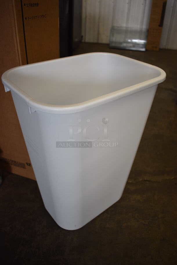 12 BRAND NEW IN BOX! Rubbermaid 2957 White Poly Trash Cans. 11.5x15.5x20. 12 Times Your Bid! - Image 2 of 4