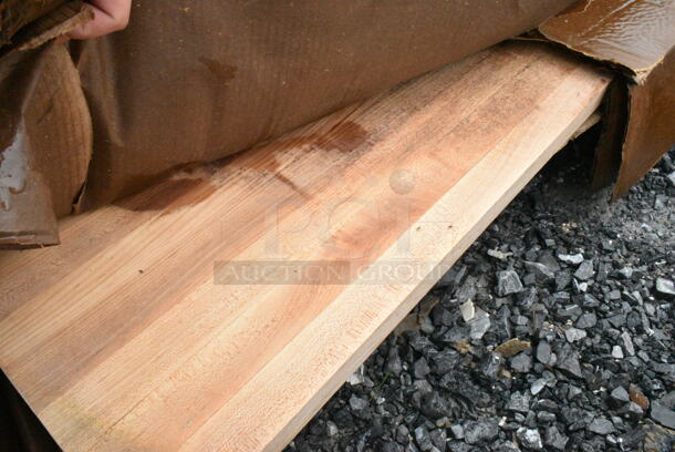BRAND NEW SCRATCH AND DENT! Wooden Tabletop. May Be Missing Pieces.  - Image 1 of 4