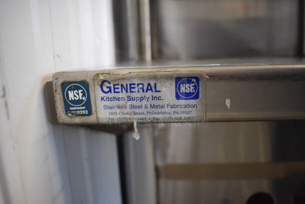 General Stainless Steel Commercial Natural Gas Powered Steam Table w/ Over Shelf and Under Shelf. 26.5x35x69 - Image 7 of 7