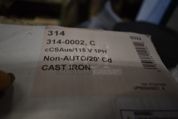 LIKE NEW! Zoeller 314-0002 Water Mover M314 Utility Transfer Pump. 115 Volts, 1 Phase.  - Image 5 of 7