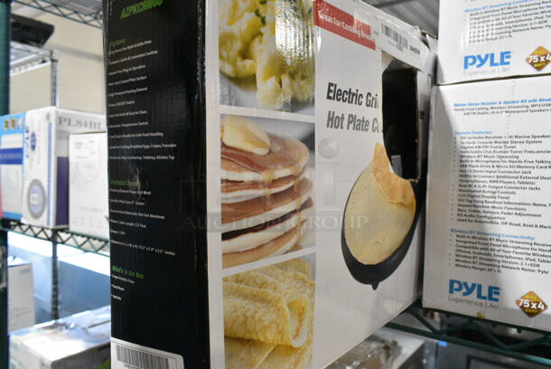9 IN ORIGINAL BOX! Items Including Pyle Wakeboard Subwoofer Speaker System, NutriChef Crepe Maker, Lanzar AQ5CXW 5.25" 2-Way Marine Speakers Water Resistant White, Pyle PLG69.8 Eight Way Speakers, Masingo Karaoke Machine, Pyle PL84Bl Blue Label, Sun Ninja Sun Protection Tent. 9 Times Your Bid!  - Image 6 of 11