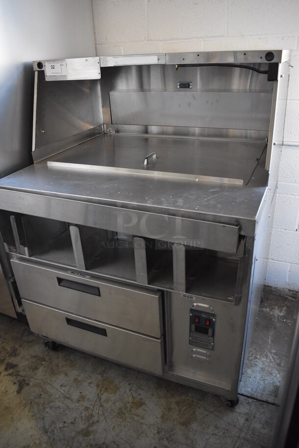 Duke DPC-38-120-DRW-DR-LM Stainless Steel Commercial Prep Station w/ 2 Drawers on Commercial Casters. 120 Volts, 1 Phase. 38x36x51. Tested and Working! - Image 5 of 12