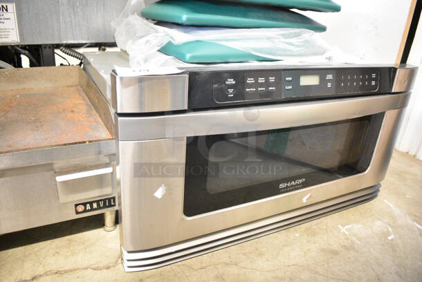 Sharp KB-6015KS Stainless Steel Commercial Microwave Oven Drawer. 120 Volts, 1 Phase.  - Image 3 of 5