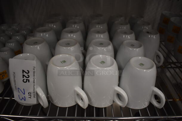 23 White Ceramic Mugs. 4.5x3.5x4. 23 Times Your Bid! - Image 5 of 8
