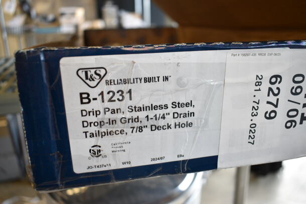 BRAND NEW SCRATCH AND DENT! T&S B-1231 Stainless Steel Die Stamped Drip Pan - Image 4 of 4