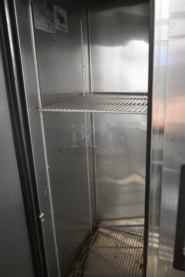 2017 True T-35 Stainless Steel Commercial 2 Door Reach In Cooler w/ Poly Coated Racks on Commercial Casters. 115 Volts, 1 Phase. Tested and Working! - Image 6 of 8