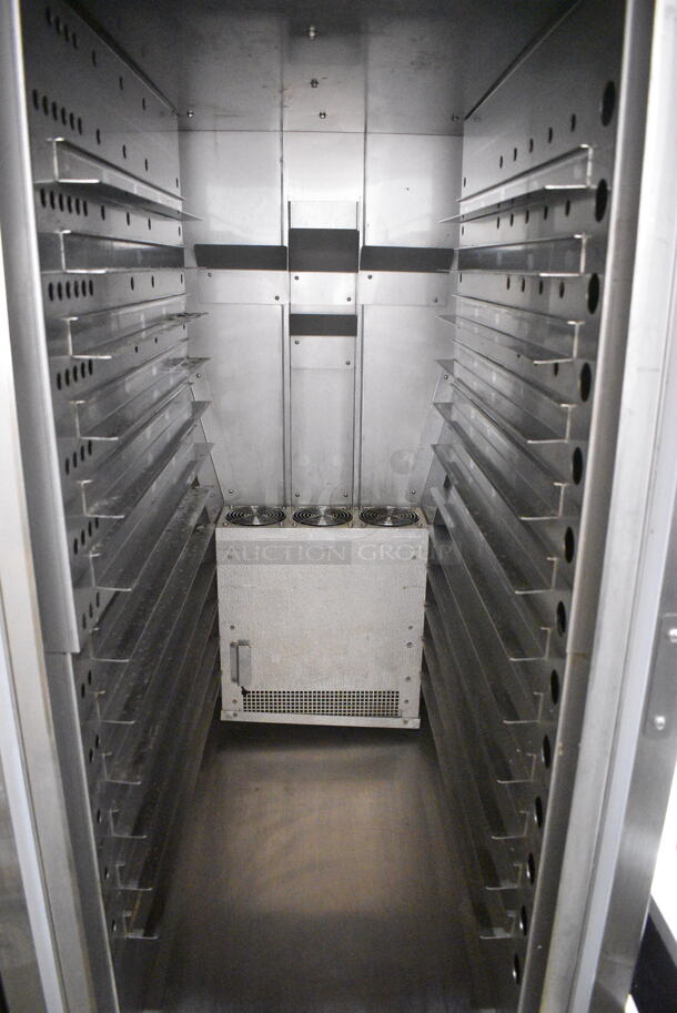 Dinex IRAC12DS Stainless Steel Commercial Single Door Reach In Cooler on Commercial Casters. 120 Volts, 1 Phase. Tested and Working! - Image 3 of 5
