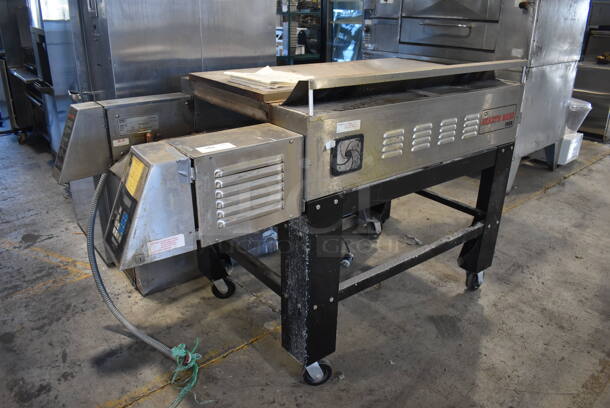 CTX HB4 Stainless Steel Commercial Floor Style Electric Powered Hearth Bake Conveyor Oven on Commercial Casters. Comes w/ Manual. 208 Volts, 3 Phase. 92x38x49 - Image 2 of 9