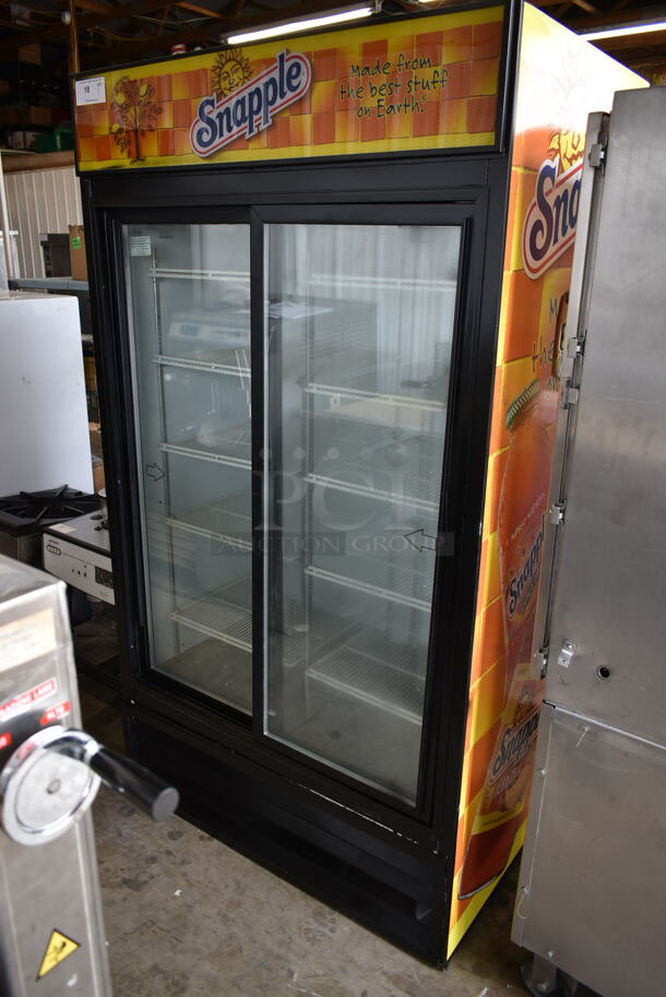 Beverage Air MT38 Metal Commercial 2 Door Reach In Cooler Merchandiser w/ Poly Coated Racks. 115 Volts, 1 Phase. Tested and Powers On But Does Not Get Cold - Image 1 of 7
