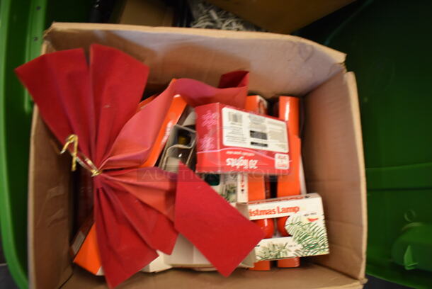 ALL ONE MONEY! Lot of Various Items Including Tree Bases and Lights in Poly Bin - Image 5 of 10