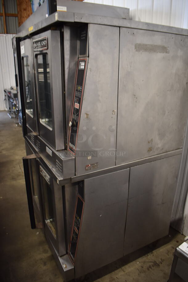 2 Garland Master 450 Commercial Stainless Steel Natural Gas Powered Double Convection Oven With Steel Racks. 2 Times Your Bid!  - Image 3 of 10