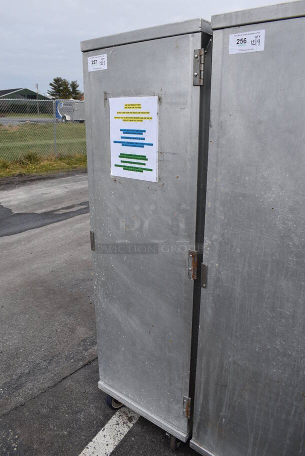 Metal Commercial Enclosed Pan Transport Rack on Commercial Casters. 21x27x66 - Image 3 of 5