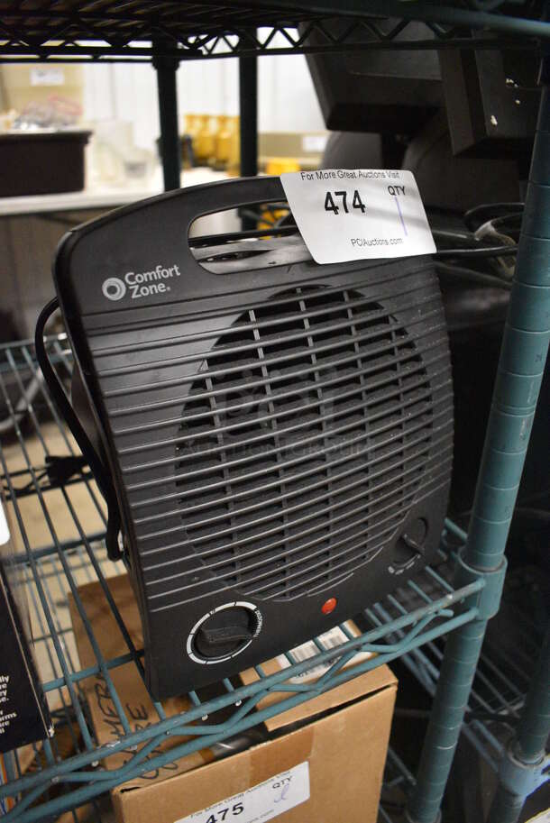 Comfort Zone Black Poly Fan. 8.5x5x10 - Image 2 of 2