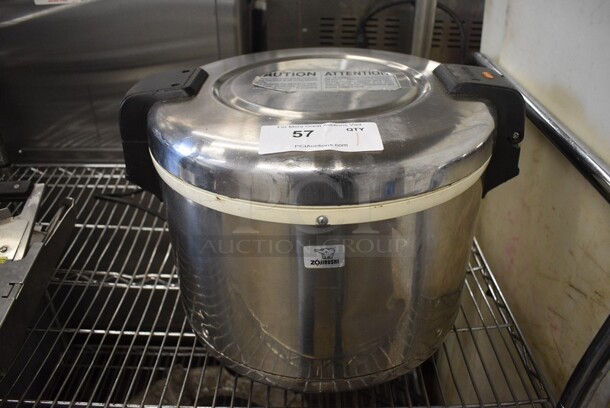 Zojirushi Metal Commercial Countertop Rice Cooker. 18x15x13.