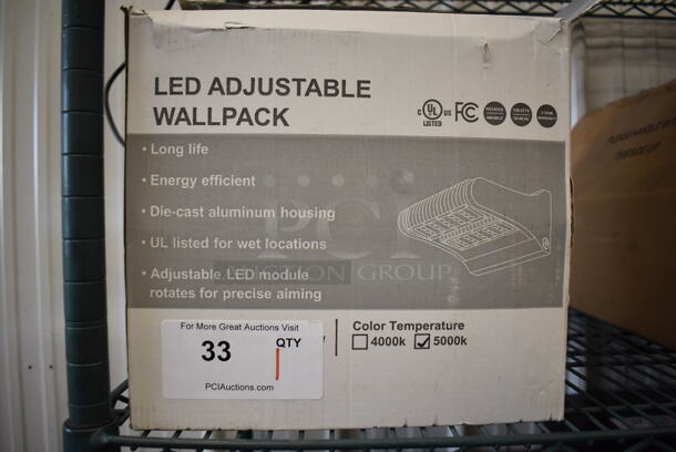 IN ORIGINAL BOX! LED Adjustable Wallpack. 9x5x9 - Image 2 of 7