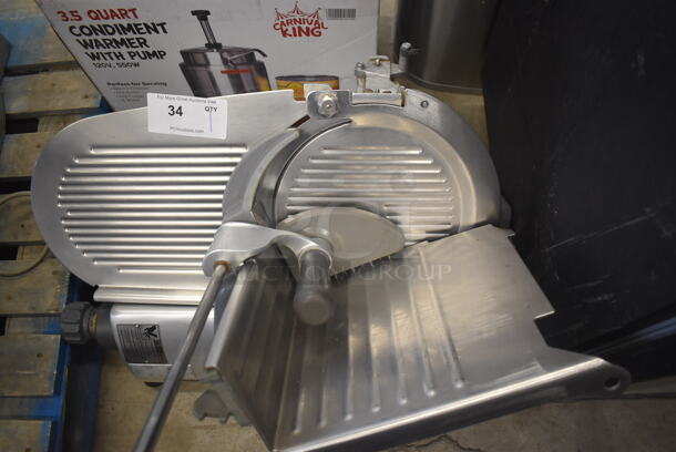 Hobart 2812 Stainless Steel Commercial Countertop Meat Slicer. 120 Volts, 1 Phase. 27x27x25. Tested and Working! - Image 4 of 6