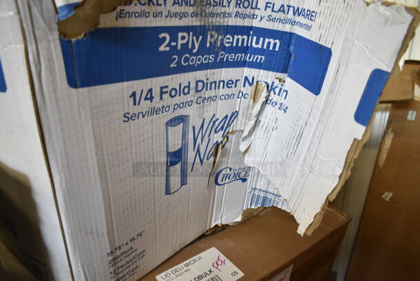 PALLET LOT of 26 BRAND NEW Boxes Including 375STM85BK GET STM-85-BK 8 1/2" Black Polypropylene Round Steamer Set - 12/Pack, 347TCL12 Choice 12 oz. Clear Disposable Plastic Tumbler - 500/Case, 127CH Choice 4 oz. Clear RPET Hinged Deli Container - 400/Case, 130HBKCUTFW Visions Individually Wrapped Black Heavy Weight Plastic Fork - 1000/Case, 999SP10BK Visions Florence 10" Square Black Plastic Plate, 50012W Choice 12 oz. White Poly Paper Hot Cup - 1000/Case, 128HDLDBULK ChoiceHD Microwavable Translucent Plastic Deli Container Lid - 480/Case, 129MCR50B Choice 48 oz. Black Round Microwavable Heavy Weight Container with Lid 9" - 150/Case, 95TO953WHTU Choice 9" x 5" x 3" White Take Out Lunch Box / Chicken Box with Tuck Top - 250/Case. 26 Times Your Bid!  - Image 10 of 12
