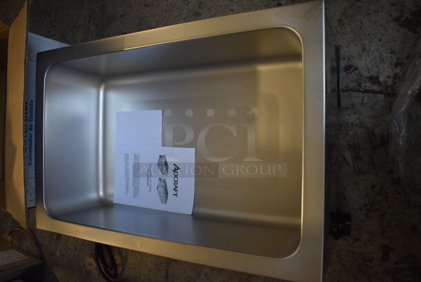 BRAND NEW IN BOX! 2020 Adcraft FW-1200W Stainless Steel Commercial Countertop Food Warmer. 120 Volts, 1 Phase. 14.5x23.5x10. Tested and Working! - Image 3 of 9