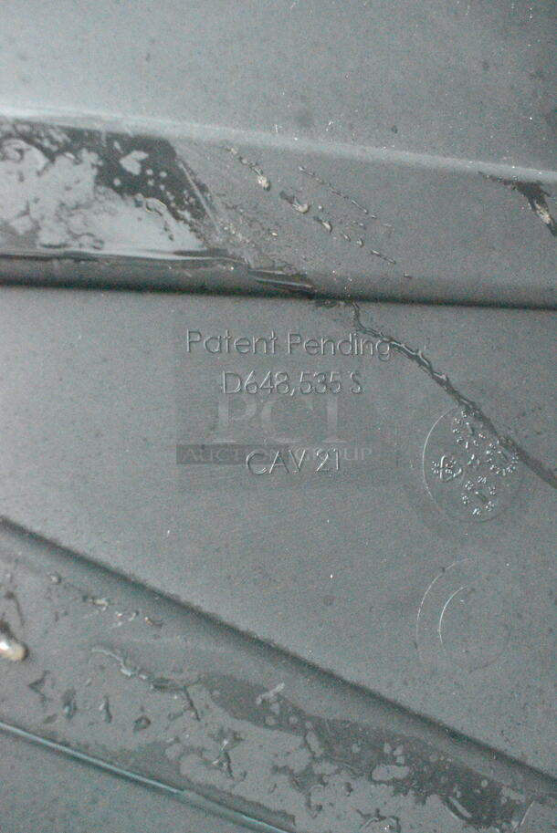 5 BRAND NEW SCRATCH AND DENT! Black Poly Bins w/ Yellow Lids. 5 Times Your Bid!  - Image 5 of 5