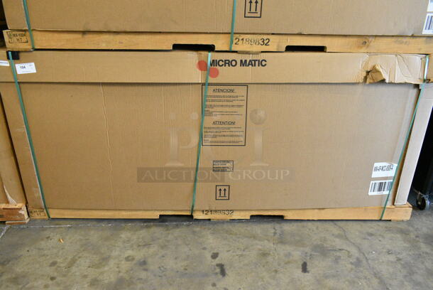 BRAND NEW IN CRATE! Micro Matic BB95 Stainless Steel Commercial 3 Door Back Bar Cooler. 115 Volts, 1 Phase. - Image 2 of 4