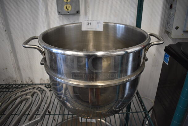 Hobart FMP Stainless Steel Commercial Mixing Bowl. 20x15.5x13.5