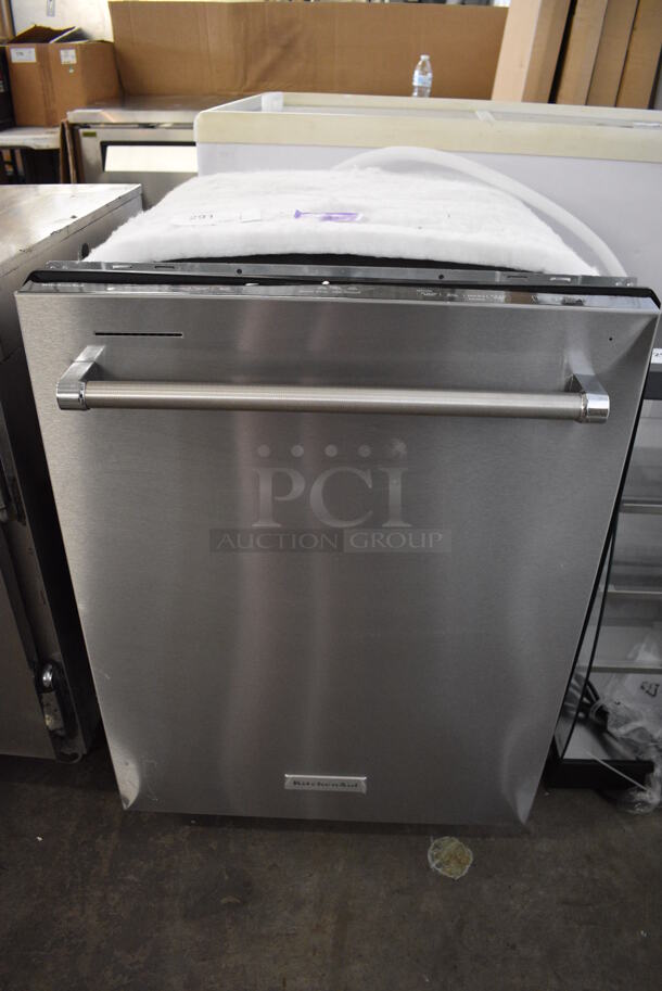 BRAND NEW SCRATCH AND DENT! KitchenAid Model KDTM404KPS0 Stainless Steel Undercounter Dishwasher. 120 Volts, 1 Phase. 24x28x33.5