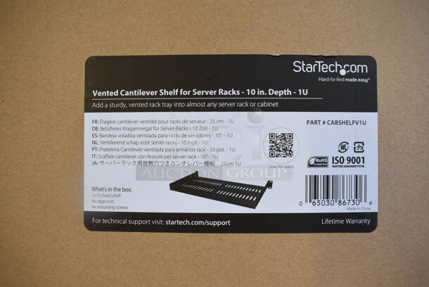 ALL ONE MONEY! Lot of 3 BRAND NEW IN BOX! StarTech Vented Cantilever Shelf for Server Rack