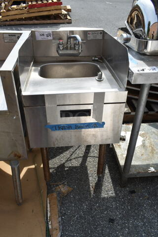 Krowne KR18-18DST Stainless Steel Commercial Single Bay Sink w/ Faucet and Handles. Bay 14x10.5