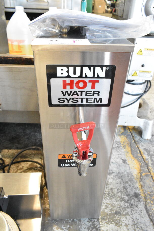 BRAND NEW SCRATCH AND DENT! 2024 Bunn HW2 02500.0001 Stainless Steel Commercial Countertop 2 Gallon Stainless Steel Hot Water Dispenser 200 Degrees Fahrenheit. Does Not Have Drip Tray. 120 Volts, 1 Phase.  - Image 2 of 8
