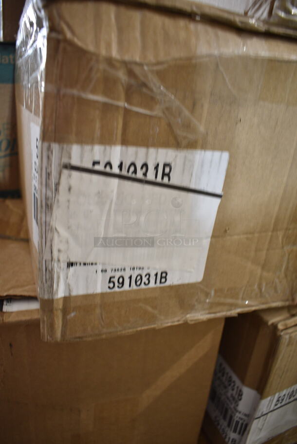 PALLET LOT of 39 BRAND NEW Boxes Including 127RD16COMBO Choice 16 oz. Customizable Microwavable Clear Round Deli Container and Lid Combo Pack - 250/Case, 128HD8COMBO ChoiceHD 8 oz. Microwavable Translucent Plastic Deli Container and Lid Combo Pack - 240/Case, 12 Queen Fitted Sheet, 2 Box 347TCL10 Choice 10 oz. Clear Disposable Plastic Tumbler - 500/Case, 433NHT101H Choice 1/6 Standard Size White "Thank You" Medium-Duty Plastic T-Shirt Bag - 1000/Case, 612P558 Choice 8" Clear Round Plastic Dome Lid - 500/Case, 130BSPOON Choice Medium Weight Black Plastic Teaspoon - 1000/Case, 2 Box 395RPO78 Choice 7" Plates, 5003DNAPRED Creative Converting 591031B Classic Red 3-Ply Paper Dinner Napkin - 250/Case, 66CL500 Greenprint Burger Box, 347RP9WHSS Visions Wave 9" White Plastic Plate - 180/Case, Choice Take Out Lids, Choice 2 oz Portion Cups, 500TW5 Choice 5 oz. Translucent Thin Wall Plastic Cold Cup - 2500/Case, 433SLINERBL Baker's Lane 16" x 24" Full Size Silicone Coated Parchment Paper Bun / Sheet Pan Liner Sheet - 1000/Case. 39 Times Your Bid! - Image 12 of 12