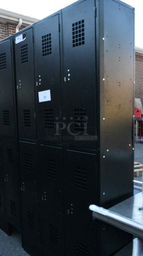 BRAND NEW SCRATCH AND DENT! Regency 600LC32125AK Black Metal 6 Cubby Locker.  - Image 2 of 5